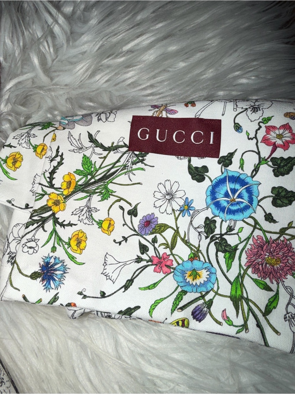 Gucci Pink Floral Leather Ballet Flats NIB - Picture 5 of 8